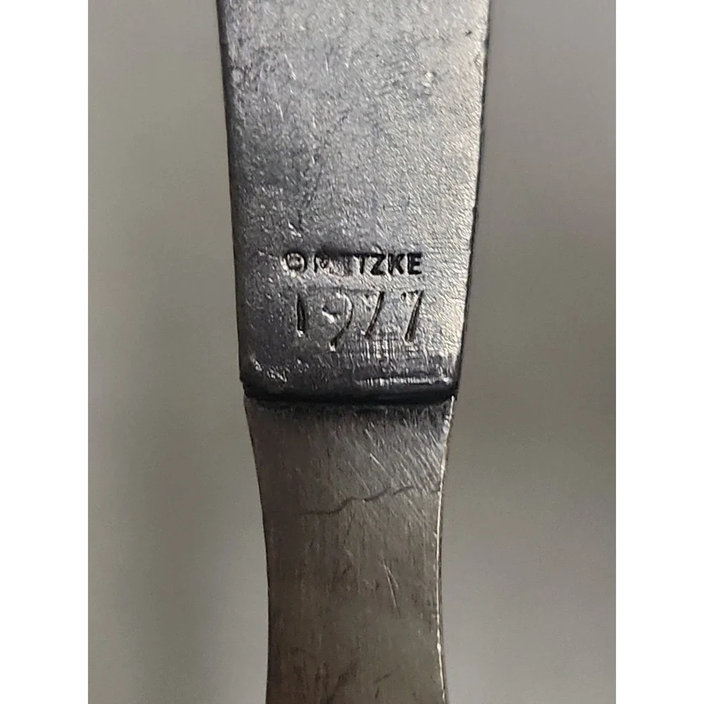 Lot Of 2 Vintage 1977 Metzke Pewter 3 Blind Mice Cheese Spreaders